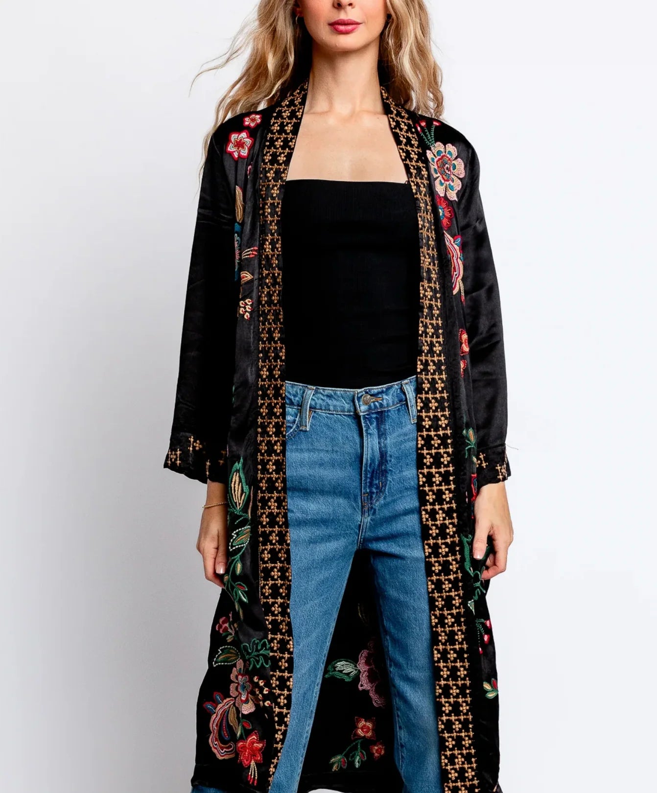 JOHNNY WAS Long Kimono Coat - Messine size small - SALE