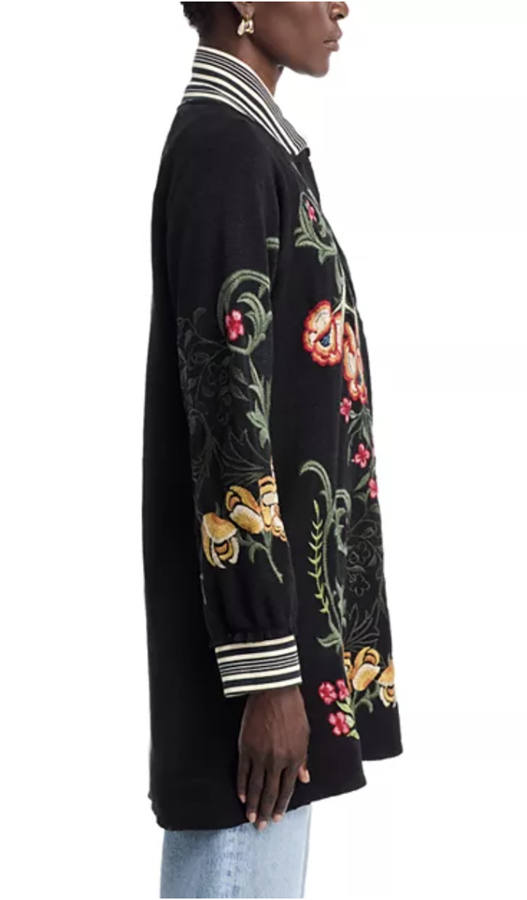 JOHNNY WAS Long Velvet Bomber Jacket-SALE