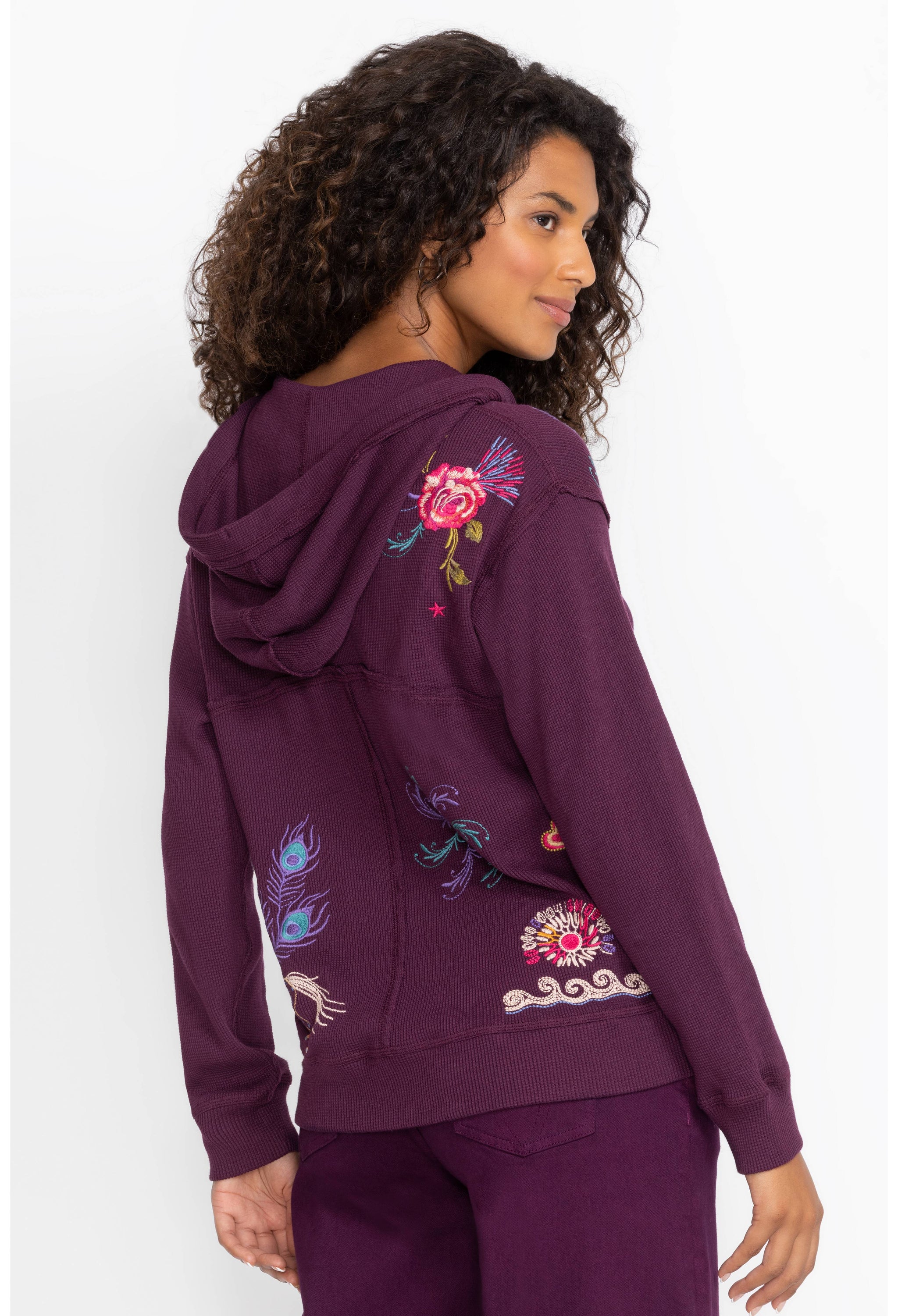 JOHNNY WAS RELAXED THERMAL HOODIE -SALE