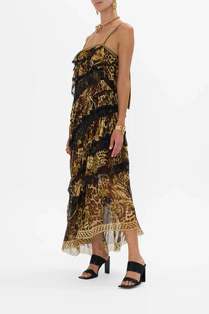 CAMILLA Asymmetric Spliced Lace Dress