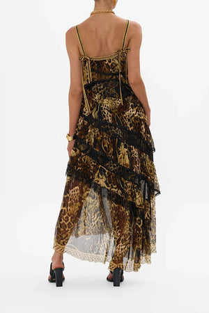 CAMILLA Asymmetric Spliced Lace Dress