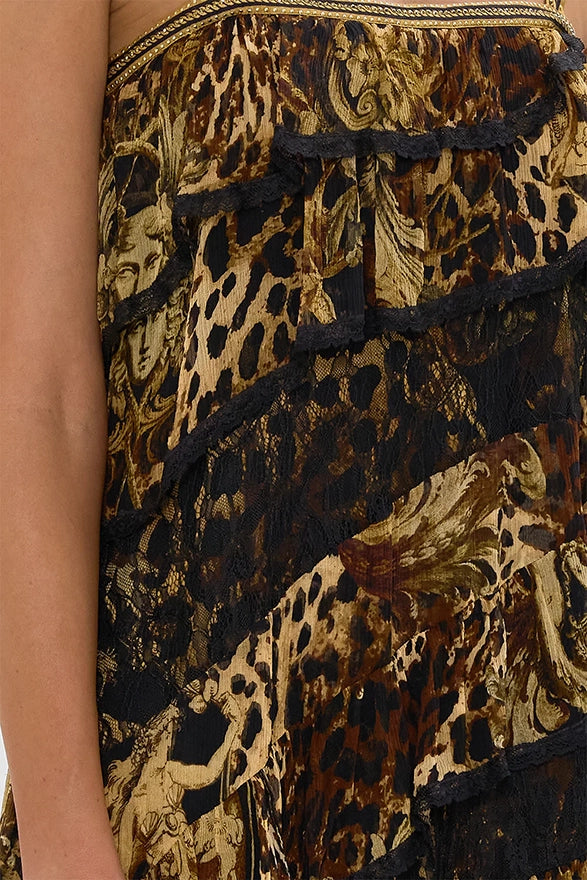 CAMILLA Asymmetric Spliced Lace Dress -SALE