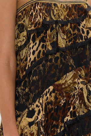CAMILLA Asymmetric Spliced Lace Dress