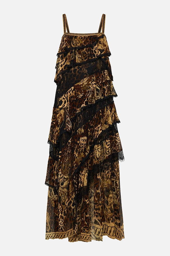 CAMILLA Asymmetric Spliced Lace Dress -SALE