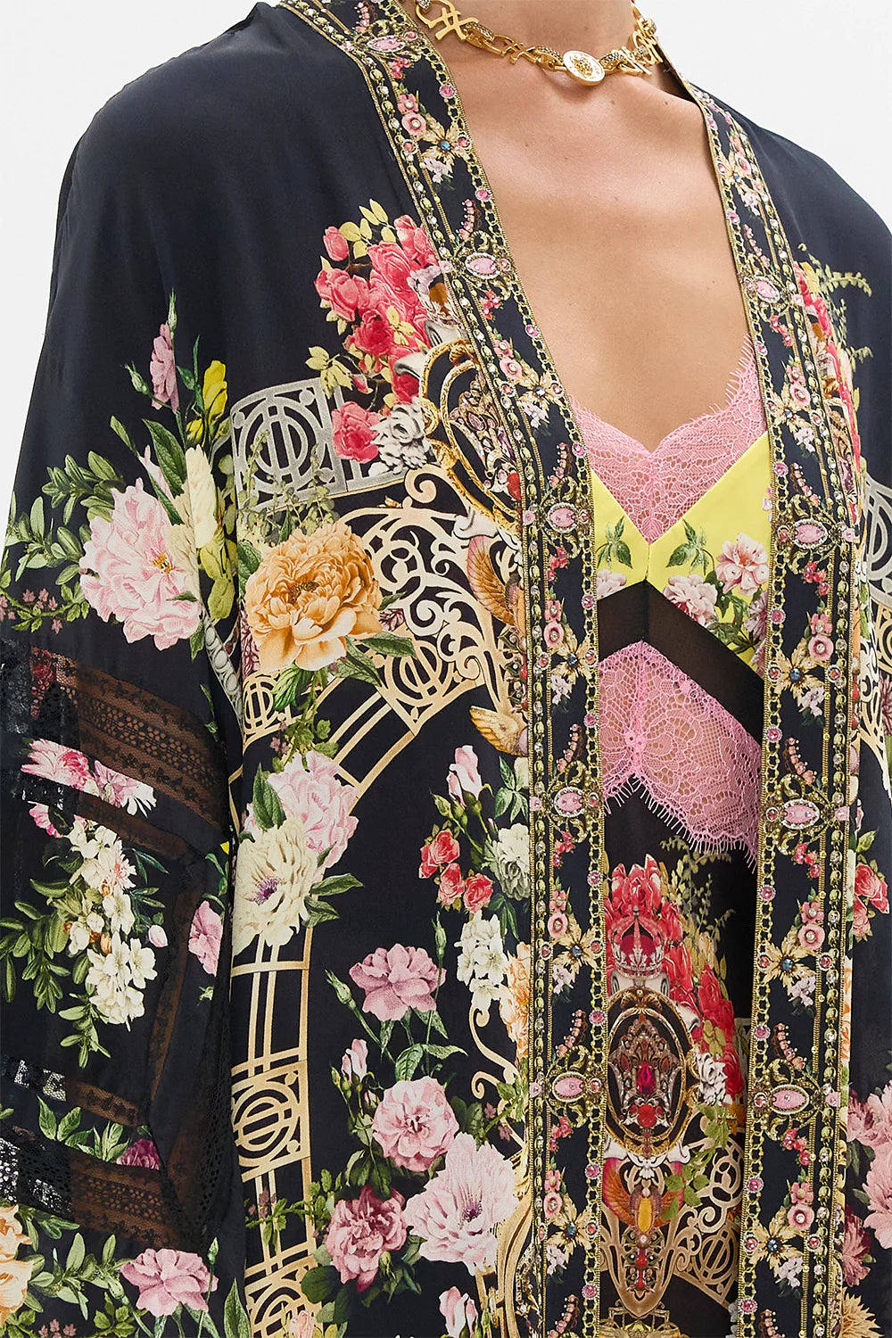 CAMILLA FLARE SLEEVE LONG ROBE -SALE