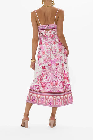 CAMILLA Gathered Bodice Bias Dress