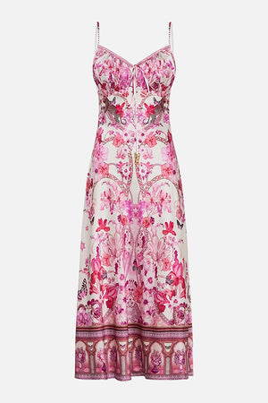 CAMILLA Gathered Bodice Bias Dress