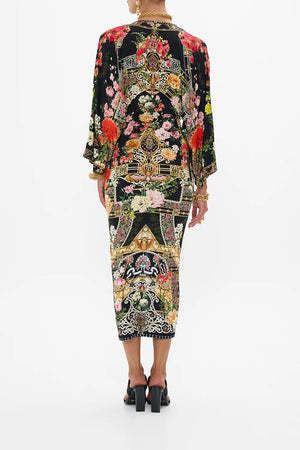 CAMILLA LONG SPLIT FRONT TWIST DRESS