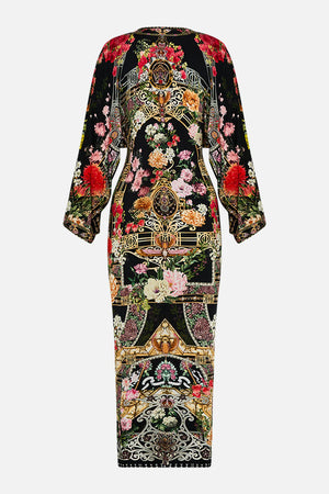 CAMILLA LONG SPLIT FRONT TWIST DRESS