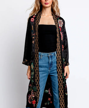 JOHNNY WAS Long Kimono Coat - Messine size small - SALE