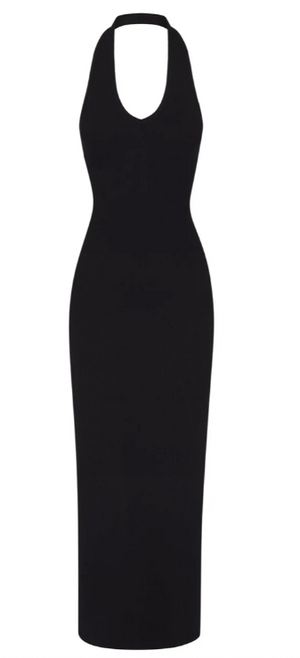 HALTER MAXI DRESS BLACK