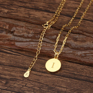 Dainty Fancy I Initial Pendant Necklace