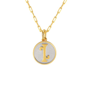 Dainty Fancy I Initial Pendant Necklace