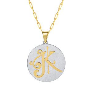 Saints & Saviors Fancy Initial K Pendant Necklace