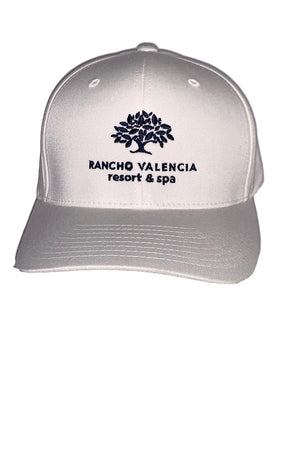 Misty Rose Rancho Valencia Resort Logo Baseball Cap White