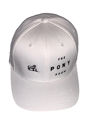 Gray Rancho Valencia Resort Pony Room Logo Baseball Cap White